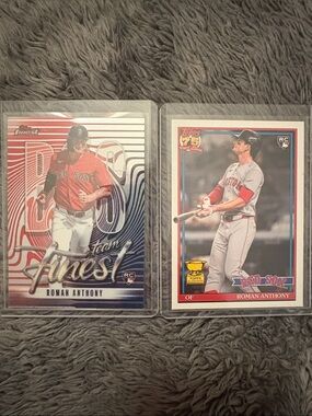Roman Anthony Topps finest baseball cards